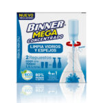 2 Repuestos Limpiador BINNER Mega Concentrado para Vidrios y Espejos 50ml